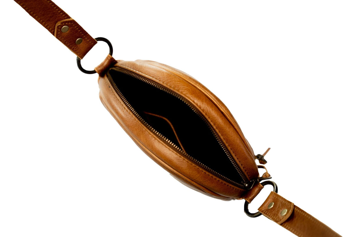 Runde Umhängetasche