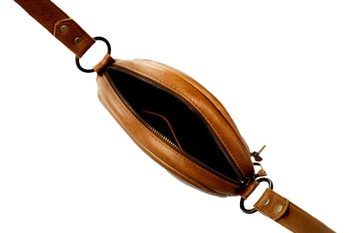 Runde Umhängetasche