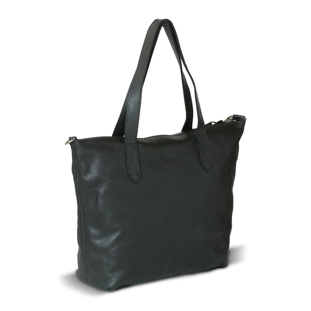 Charcoal Tote Crossbody schräg