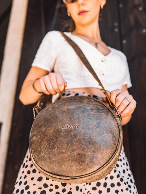 Runde Umhängetasche