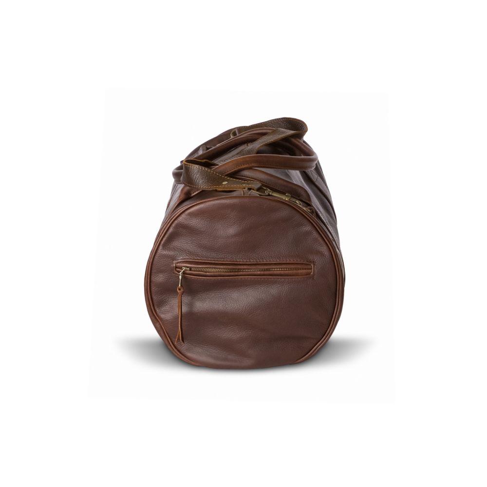 Weekender Leder Logo Seite Maple